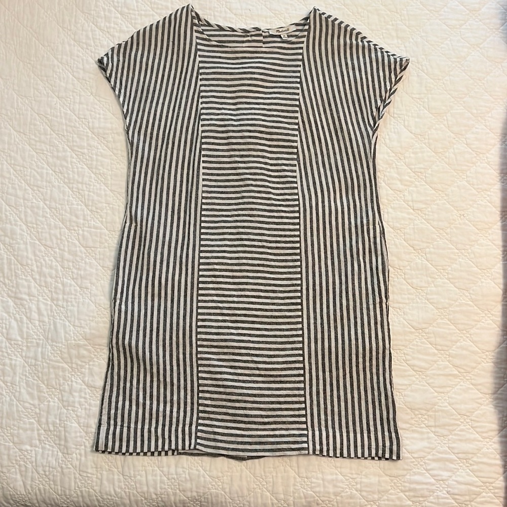 Madewell XS Linen blend dress with pockets